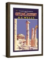 Outline of History by H.G. Wells, No. 7: Ruins-null-Framed Art Print