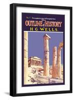 Outline of History by H.G. Wells, No. 7: Ruins-null-Framed Art Print