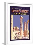 Outline of History by H.G. Wells, No. 7: Ruins-null-Framed Art Print