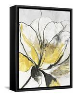 Outlined Floral I Yellow Version-Asia Jensen-Framed Stretched Canvas