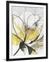 Outlined Floral I Yellow Version-Asia Jensen-Framed Art Print