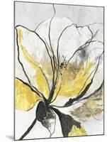 Outlined Floral I Yellow Version-Asia Jensen-Mounted Art Print