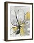 Outlined Floral II Yellow Version-Asia Jensen-Framed Art Print