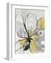 Outlined Floral II Yellow Version-Asia Jensen-Framed Art Print