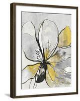 Outlined Floral II Yellow Version-Asia Jensen-Framed Art Print