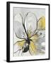 Outlined Floral II Yellow Version-Asia Jensen-Framed Art Print