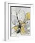 Outlined Floral II Yellow Version-Asia Jensen-Framed Art Print