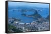 Outlook from the Christo Statue over Rio De Janeiro and the Famous Sugar Loaf-Michael Runkel-Framed Stretched Canvas