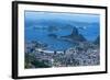 Outlook from the Christo Statue over Rio De Janeiro and the Famous Sugar Loaf-Michael Runkel-Framed Photographic Print