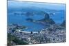 Outlook from the Christo Statue over Rio De Janeiro and the Famous Sugar Loaf-Michael Runkel-Mounted Photographic Print