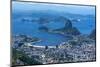 Outlook from the Christo Statue over Rio De Janeiro and the Famous Sugar Loaf-Michael Runkel-Mounted Photographic Print