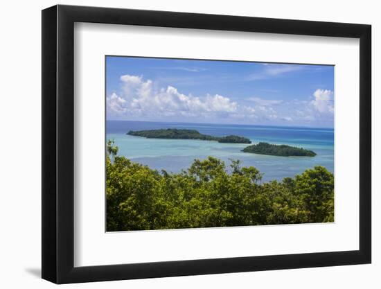 Outlook over the Island of Babeldaob and Some Little Islets, Palau, Central Pacific-Michael Runkel-Framed Photographic Print