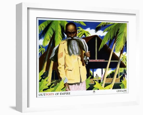 Outposts of Empire, Ceylon-John Vickery-Framed Art Print