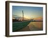 Outrigger Boat at Sunset at This Fishing Beach and Popular Tourist Surf Destination, Arugam Bay, Ea-Robert Francis-Framed Photographic Print