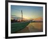 Outrigger Boat at Sunset at This Fishing Beach and Popular Tourist Surf Destination, Arugam Bay, Ea-Robert Francis-Framed Photographic Print