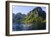 Outrigger Boat in the Bacuit Archipelago, Palawan, Philippines, Southeast Asia, Asia-Michael Runkel-Framed Photographic Print