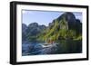 Outrigger Boat in the Bacuit Archipelago, Palawan, Philippines, Southeast Asia, Asia-Michael Runkel-Framed Photographic Print