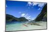 Outrigger Boat in the Crystal Clear Water in the Bacuit Archipelago, Palawan, Philippines-Michael Runkel-Mounted Photographic Print