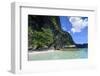 Outrigger Boat in the Crystal Clear Water in the Bacuit Archipelago, Palawan, Philippines-Michael Runkel-Framed Photographic Print