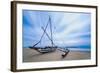 Outrigger Fishing Boat on Negombo Beach at Sunrise, Sri Lanka, Asia-Matthew Williams-Ellis-Framed Photographic Print