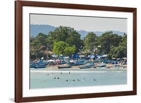Outrigger Fishing Boats at the Town Beach of This Major South Coast Resort-Rob-Framed Photographic Print
