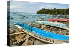 Outrigger Fishing Boats on the East Side of the Isthmus at This South Coast Resort Town-Rob-Stretched Canvas