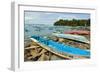 Outrigger Fishing Boats on the East Side of the Isthmus at This South Coast Resort Town-Rob-Framed Photographic Print