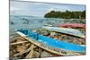 Outrigger Fishing Boats on the East Side of the Isthmus at This South Coast Resort Town-Rob-Mounted Photographic Print