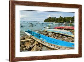 Outrigger Fishing Boats on the East Side of the Isthmus at This South Coast Resort Town-Rob-Framed Photographic Print