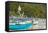 Outrigger Fishing Boats on West Beach of the Isthmus at This Major Beach Resort on the South Coast-Rob Francis-Framed Stretched Canvas