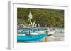 Outrigger Fishing Boats on West Beach of the Isthmus at This Major Beach Resort on the South Coast-Rob Francis-Framed Photographic Print