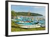 Outrigger Fishing Boats on West Beach of the Isthmus at This Major Beach Resort on the South Coast-Rob Francis-Framed Photographic Print