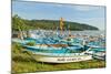 Outrigger Fishing Boats on West Beach of the Isthmus at This Major Beach Resort on the South Coast-Rob Francis-Mounted Photographic Print