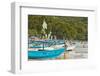 Outrigger Fishing Boats on West Beach of the Isthmus at This Major Beach Resort on the South Coast-Rob Francis-Framed Photographic Print