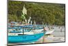 Outrigger Fishing Boats on West Beach of the Isthmus at This Major Beach Resort on the South Coast-Rob Francis-Mounted Photographic Print