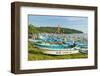 Outrigger Fishing Boats on West Beach of the Isthmus at This Major Beach Resort on the South Coast-Rob Francis-Framed Photographic Print