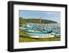 Outrigger Fishing Boats on West Beach of the Isthmus at This Major Beach Resort on the South Coast-Rob Francis-Framed Photographic Print