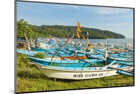 Outrigger Fishing Boats on West Beach of the Isthmus at This Major Beach Resort on the South Coast-Rob Francis-Mounted Photographic Print