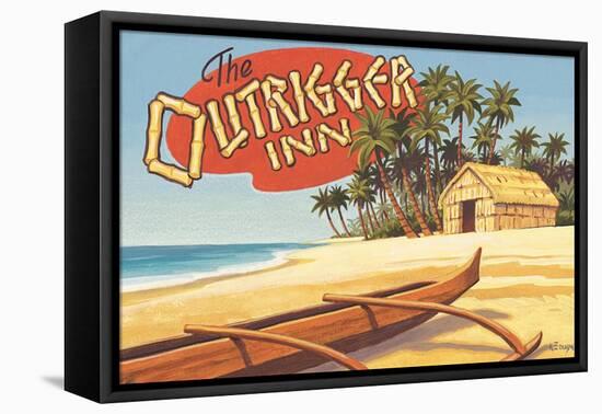 Outrigger Inn, Hawaii-Kerne Erickson-Framed Stretched Canvas