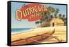 Outrigger Inn, Hawaii-Kerne Erickson-Framed Stretched Canvas
