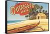 Outrigger Inn, Hawaii-Kerne Erickson-Framed Stretched Canvas