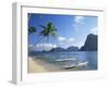 Outriggers at El Nido, Bascuit Bay, Palawan, Philippines-Steve Vidler-Framed Premium Photographic Print