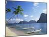 Outriggers at El Nido, Bascuit Bay, Palawan, Philippines-Steve Vidler-Mounted Photographic Print