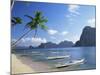 Outriggers at El Nido, Bascuit Bay, Palawan, Philippines-Steve Vidler-Mounted Photographic Print