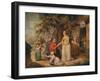 'Outside a Country Alehouse', c18th century-William Ward-Framed Giclee Print