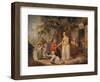 'Outside a Country Alehouse', c18th century-William Ward-Framed Giclee Print