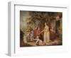 'Outside a Country Alehouse', c18th century-William Ward-Framed Giclee Print