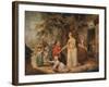 'Outside a Country Alehouse', c18th century-William Ward-Framed Giclee Print