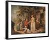 'Outside a Country Alehouse', c18th century-William Ward-Framed Giclee Print