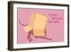 Outside Box - Pink Version-Dog is Good-Framed Art Print